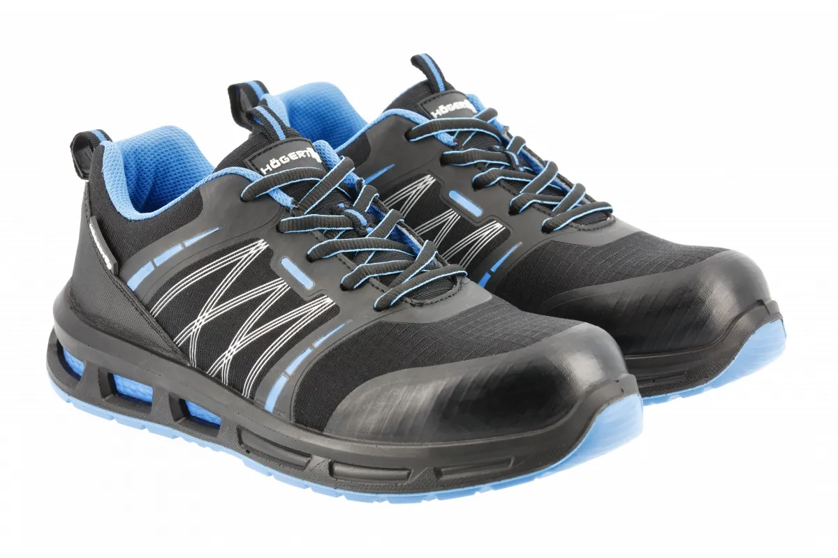 WARNOW zapatos de seguridad RIPSTOP S1PL SR FO negro/azul 40