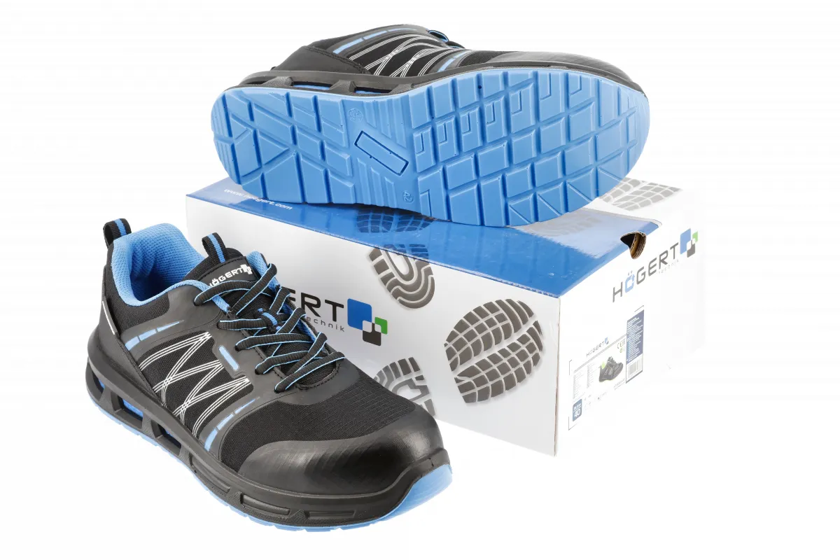 WARNOW zapatos de seguridad RIPSTOP S1PL SR FO negro/azul 40