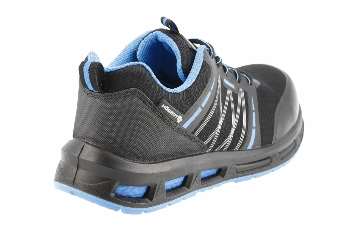 WARNOW zapatos de seguridad RIPSTOP S1PL SR FO negro/azul 40