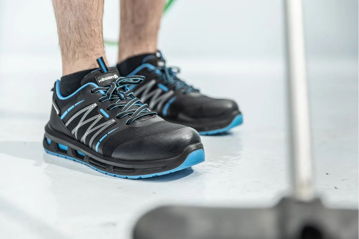 WARNOW zapatos de seguridad RIPSTOP S1PL SR FO negro/azul 40