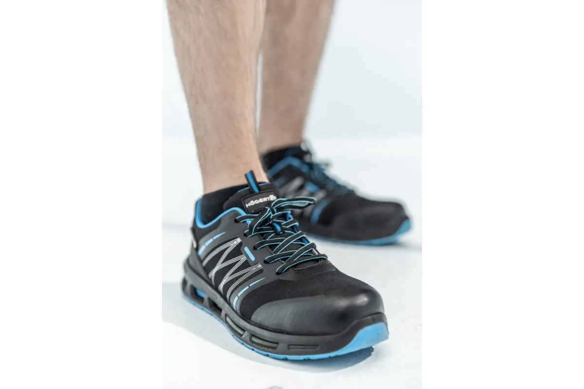 WARNOW zapatos de seguridad RIPSTOP S1PL SR FO negro/azul 40