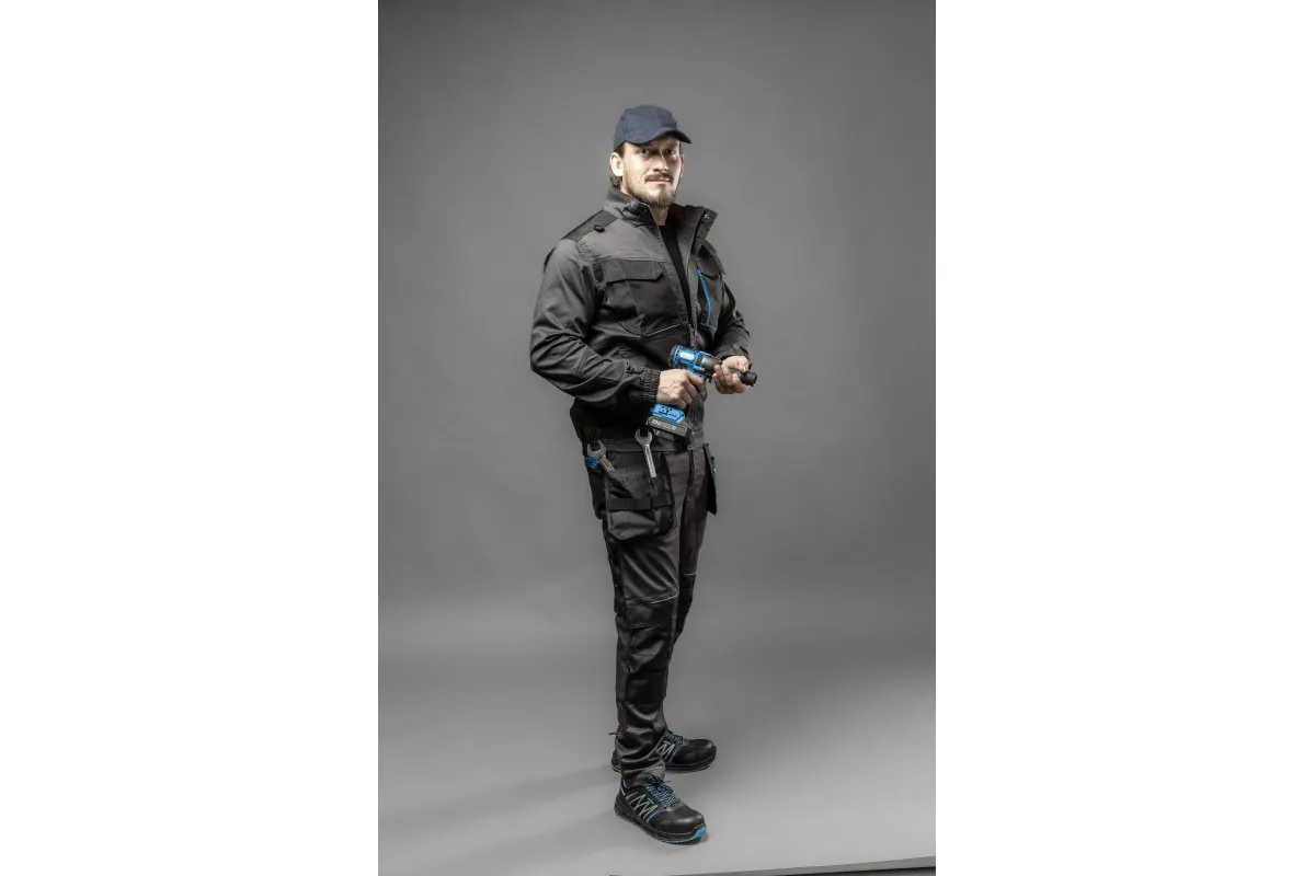 WARNOW zapatos de seguridad RIPSTOP S1PL SR FO negro/azul 40