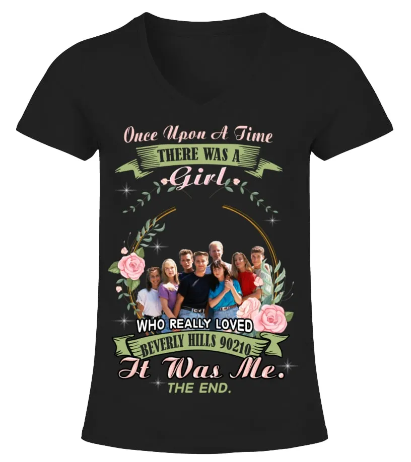 WHO REALLY LOVED BEVERLY HILLS 90210 Camiseta cuello pico Mujer