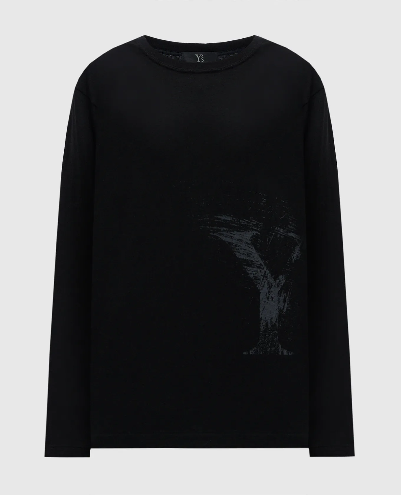 Y`S Yamamoto Black longsleeve with logo print