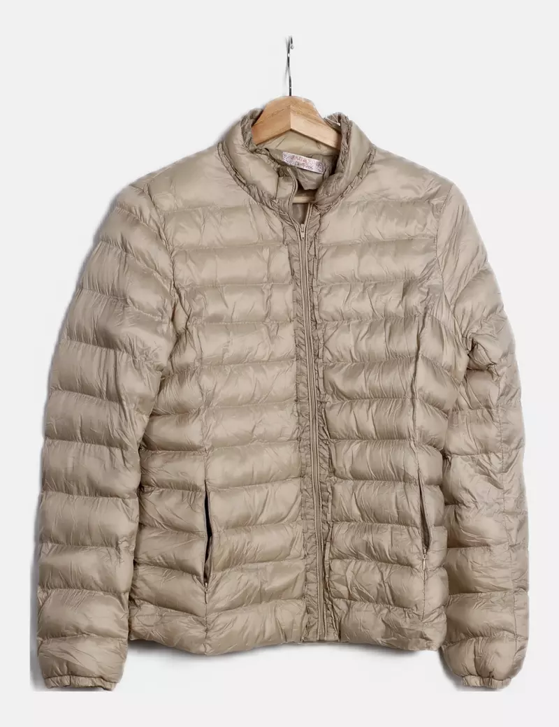 ZAC & ZOE Abrigo acolchado beige