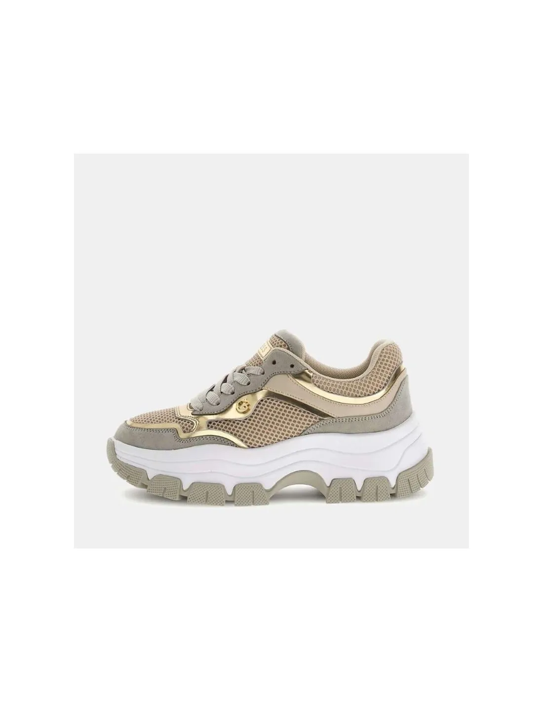 >Zapatilla runner para Mujer GUESS brecky aplicaciones laminadas