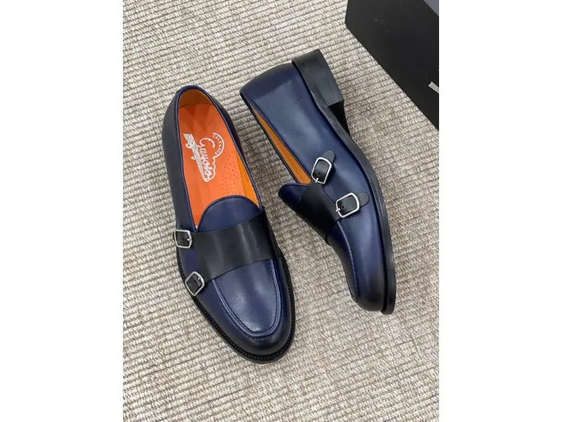 ZAPATO DE COPETE CON HEBILLAS 6915 CALZADOS GAYOSO EN COLOR AZUL