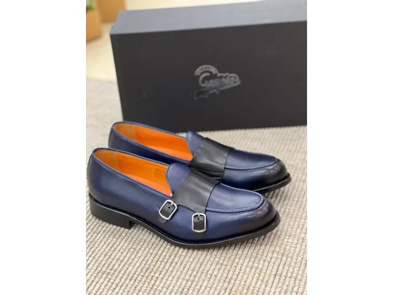 ZAPATO DE COPETE CON HEBILLAS 6915 CALZADOS GAYOSO EN COLOR AZUL