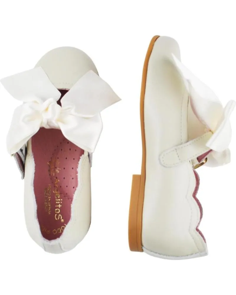 Zapatos ANGELITOS  de Niña FRANCESITA NAPA LAZO SATEN 1105  BEIGE
