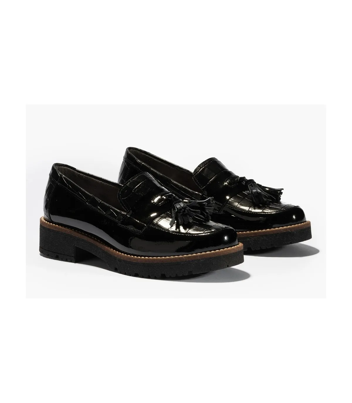 Zapatos mocasín con borlas