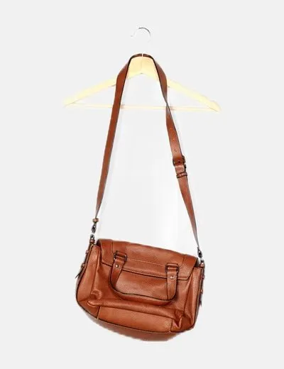 Zara Bolso marrón satchel