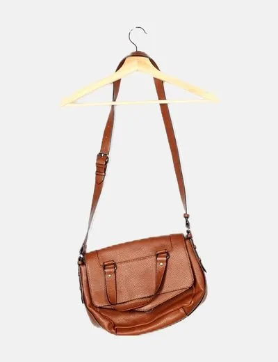 Zara Bolso marrón satchel