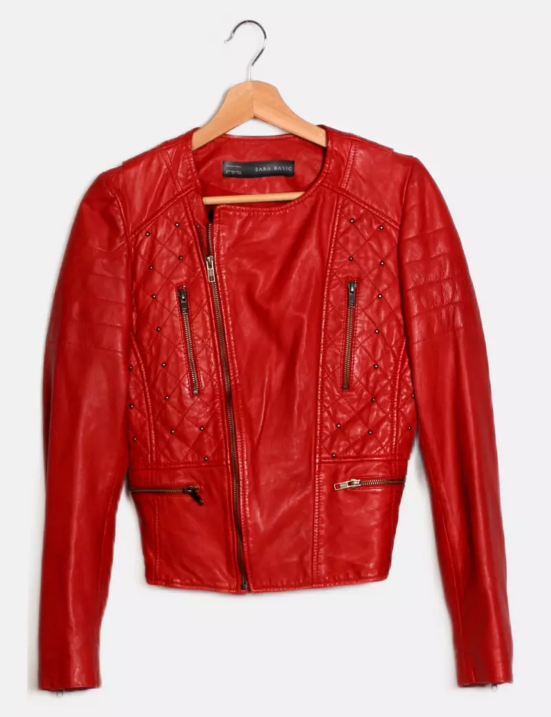 Zara Chaqueta biker Polipiel