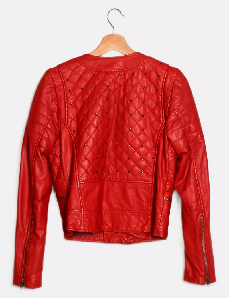 Zara Chaqueta biker Polipiel