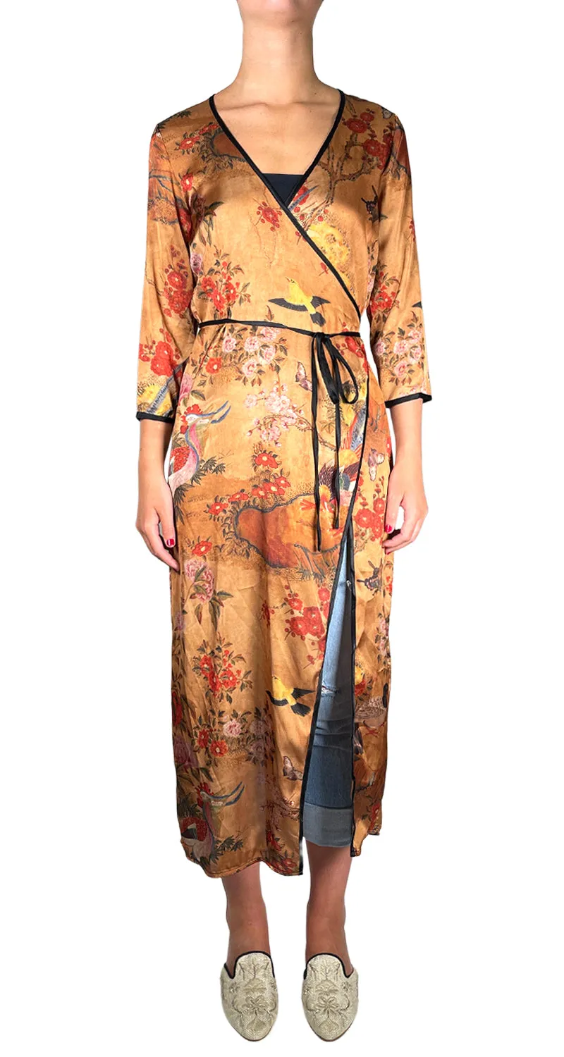 ZARA Kimono Flores & Aves